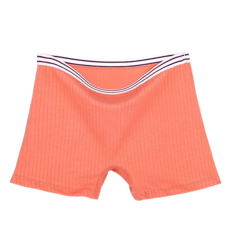 Antibacterial High Waist Women′ S Boxer Briefs Fat mm Flat Leg Shorts