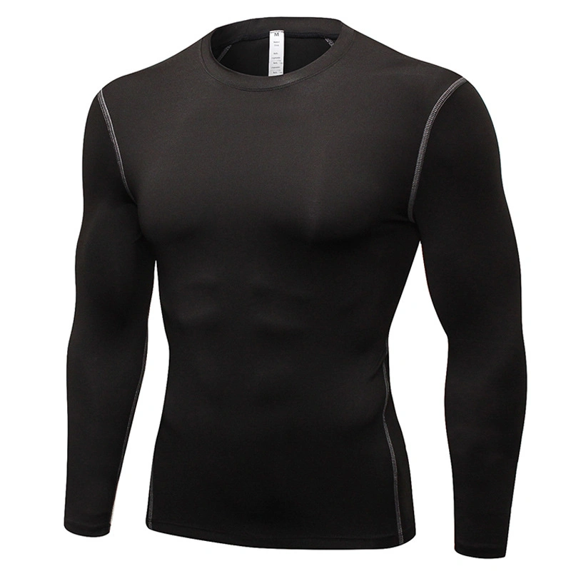 Men Compression Tops Running Gym Workout Sports Fitness Running Long Sleeves Dry-Fit Base Layer, Training Base Layer Thermal Long Sleeve Esg14451