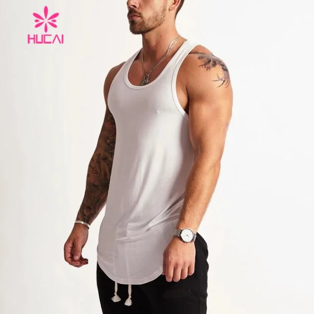 Dry Fit Fitness Gym Tank Tops Custom Made Vests Men